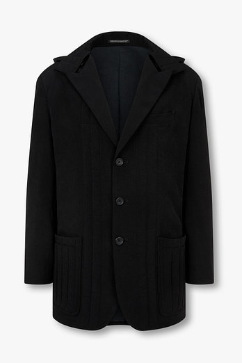Yohji Yamamoto [HOMME] 디태처블 후디드 패디드 싱글 자켓 | 신세계V