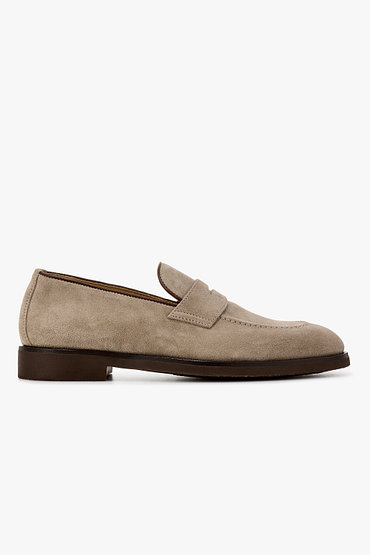 BRUNELLO CUCINELLI(브루넬로 쿠치넬리) 남성 스웨이드 페니 로퍼 | 신세계V