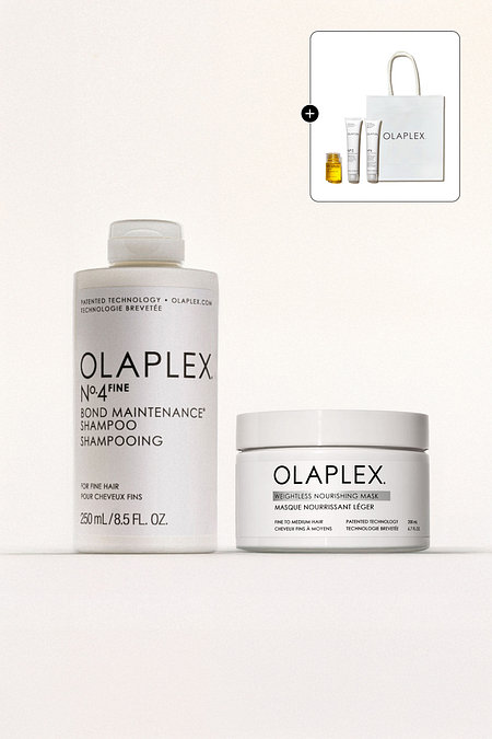OLAPLEX [올라플렉스] 볼륨 영양 헤어케어 샴푸&헤어 마스크 세트 (NO.4F+웨이트리스 마스크) | 신세계V