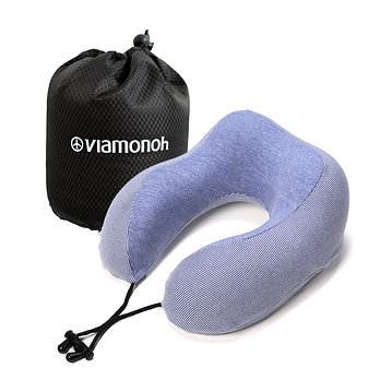 VIAMONOH ARBO 아르보 여행용 메모리폼 목베개 + 파우치 (블루) | 신세계V