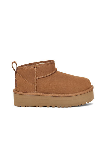 UGG [KIDS] 스웨이드 레더 울트라 미니 플랫폼 부츠 (클래식 울트라 미니 플랫폼) | 신세계V