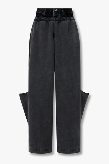 ALEXANDERWANG 데님 웨이스트 프리스타일 스웻팬츠 | 신세계V
