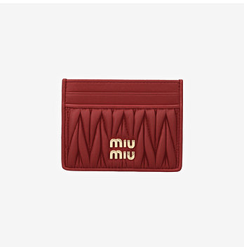 MIU MIU 미우미우 5MC076 AFPP F0011 마테라쎄 나파 카드지갑 | 신세계V