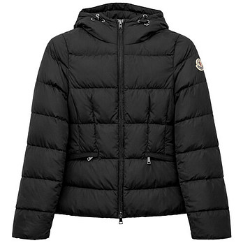 MONCLER [명품] AVOCE 아보체 로고 패치 후드 다운 숏 패딩 블랙 여성 패딩 1A00151 539ZD 999 46397123 | 신세계V