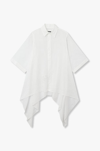 Yohji Yamamoto [FEMME]브로드 풀라운스 헴 블라우스 | 신세계V