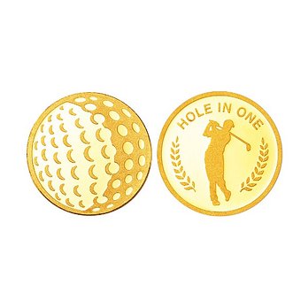 삼성금거래소 [삼성금거래소] 24K 순금 골프 굿즈 골프공 골드 코인 3.75g | 신세계V