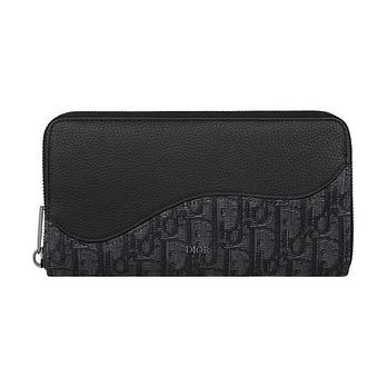 CHRISTIAN DIOR [명품] 디올 Saddle 지퍼 장지갑 2ADBC315YKS_H03E 50171353 | 신세계V