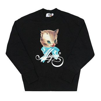 MSGM [명품] 3941MDM113SE 257749 99 큐트 키티 프린트 로고 여성 맨투맨 49320538 | 신세계V