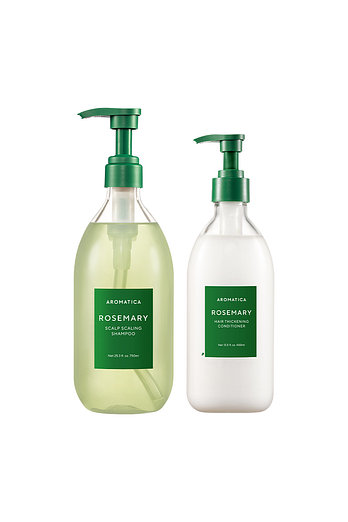 AROMATICA 로즈마리 샴푸 750ML+컨디셔너 400ML 세트 | 신세계V