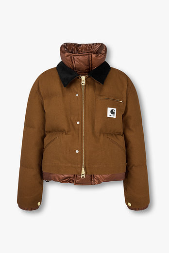 SACAI [CARHARTT WIP] 여성 다운 푸퍼 자켓 (브라운) | 신세계V