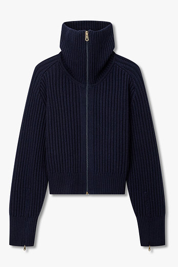 PAUL SMITH 여성 립 터틀넥 래글런 집업 가디건 | 신세계V