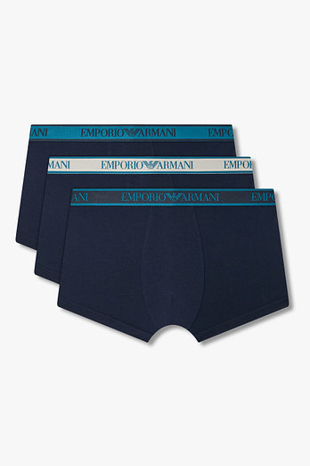 EMPORIO ARMANI UNDERWEAR (판매중지)남성 자카드 로고 밴딩 드로즈 3PACK | 신세계V