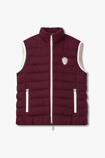 BRUNELLO CUCINELLI 여성 하이넥 스트링 헴 다운 베스트 | 신세계V