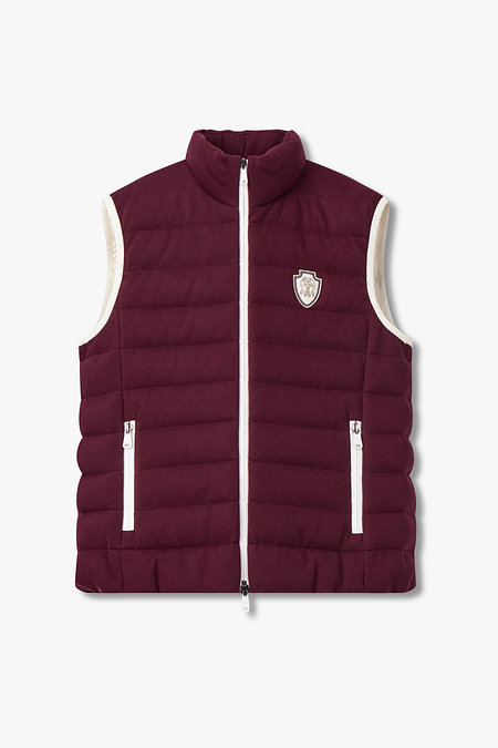 BRUNELLO CUCINELLI 여성 하이넥 스트링 헴 다운 베스트 | 신세계V