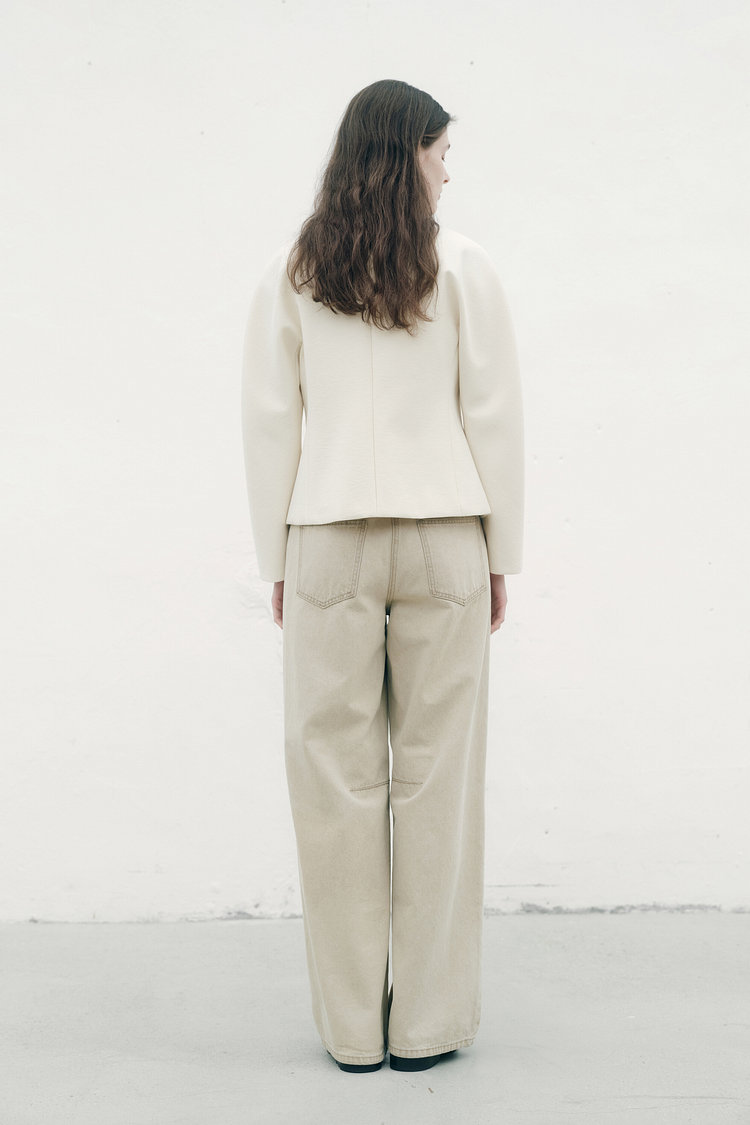 볼륨 슬리브 히든 자켓