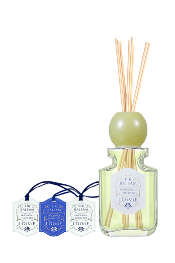 LOIVIE [로이비] 프래그런스 디퓨저 퍼 발삼 + 행태그 세트 | 신세계V