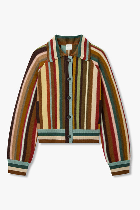 PAUL SMITH 여성 시그니처 스트라이프 울 가디건 | 신세계V