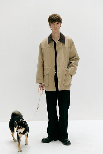 DUNST UNISEX VINTAGE HALF WORK JACKET BEIGE_M_UDJU5A109I2 | 신세계V