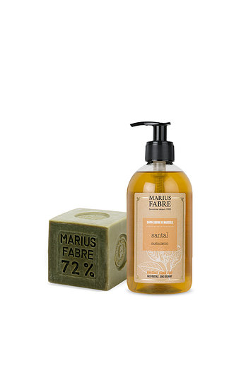 MARIUS FABRE 마리우스파브르 마르세유 올리브 큐브비누 400g + 리퀴드솝 400ml 세트 | 신세계V
