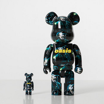 KINKIROBOT 킨키로봇 400%+100% 베어브릭 오아시스 리암 갤러거 넵웍스 패턴 (2208011) | 신세계V
