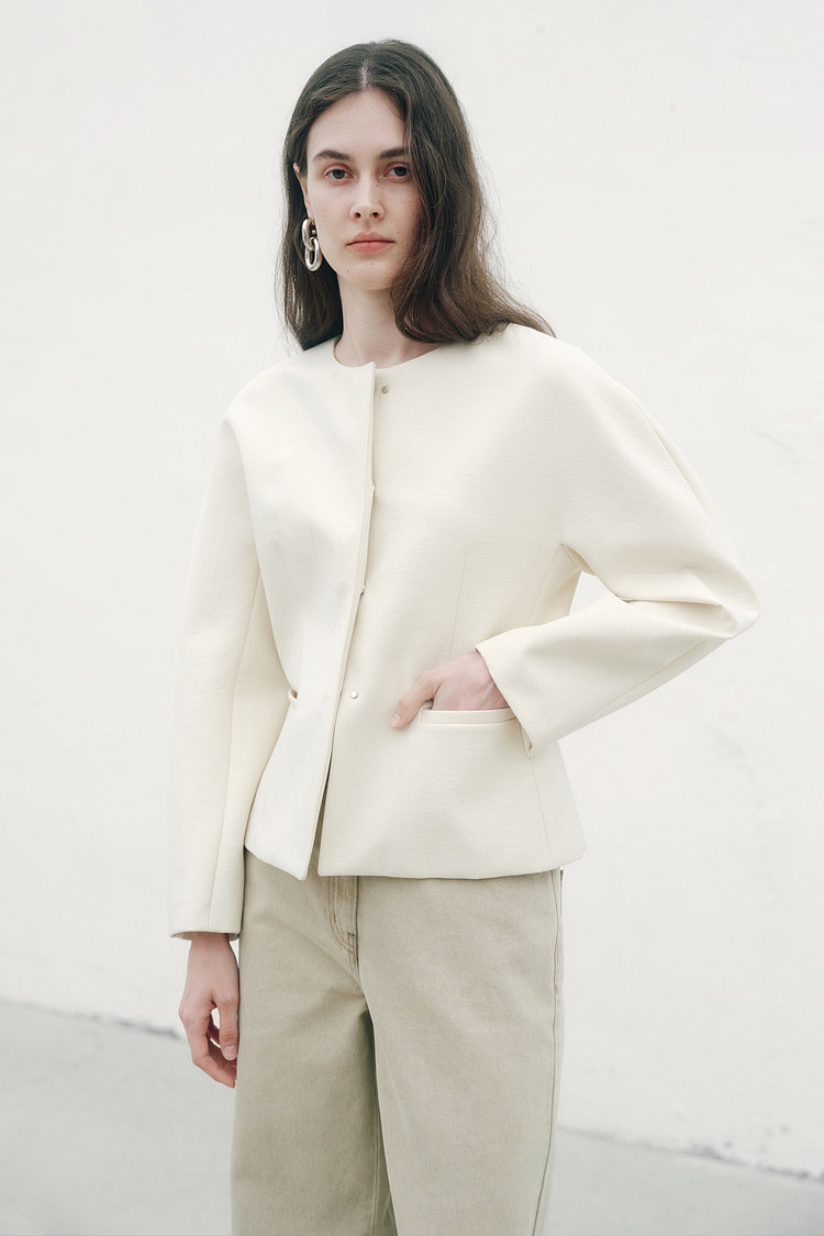 볼륨 슬리브 히든 자켓