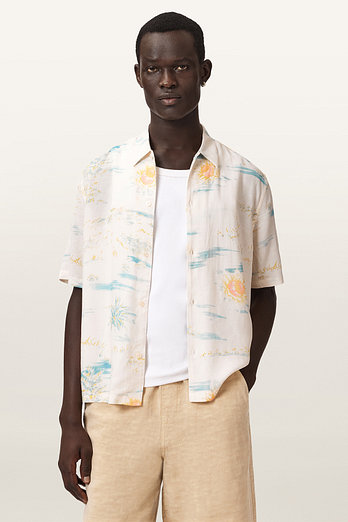 ALLSAINTS 올세인츠 브리저 박시 반팔 프린트 셔츠 M117SE-10404 | 신세계V