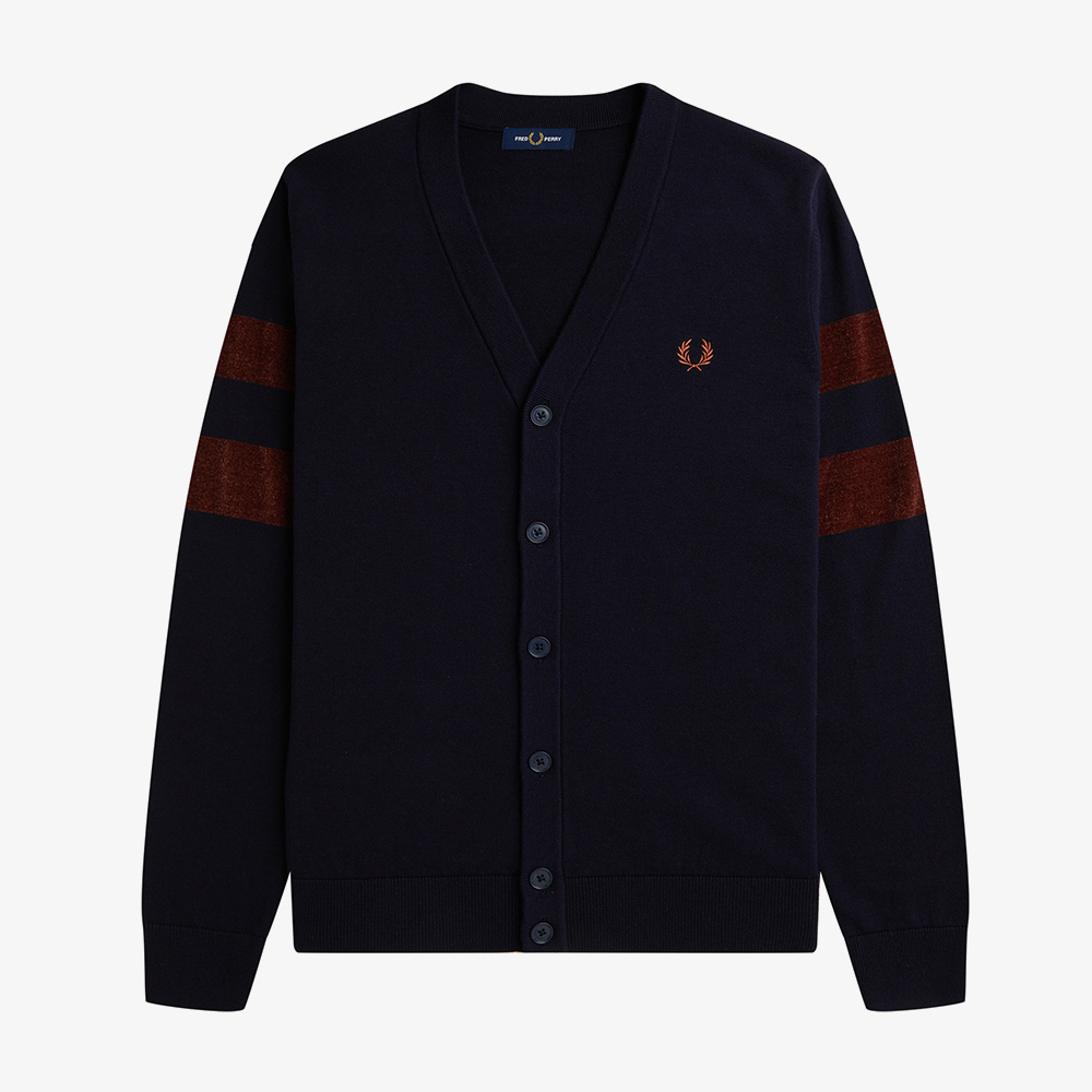 FRED PERRY(프레드페리) [Sharp] 텍스쳐드 팁핑 가디건(608) AFPM2336543-608 | 신세계V