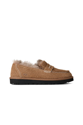 UGG [WOMEN] 헤어리 스웨이드 스티치 로퍼 (엘리스 로퍼) | 신세계V