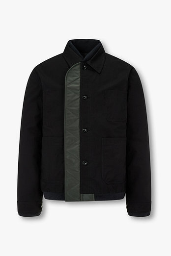 SACAI 남성 나일론 트윌 믹스 립스탑 리버서블 자켓 | 신세계V