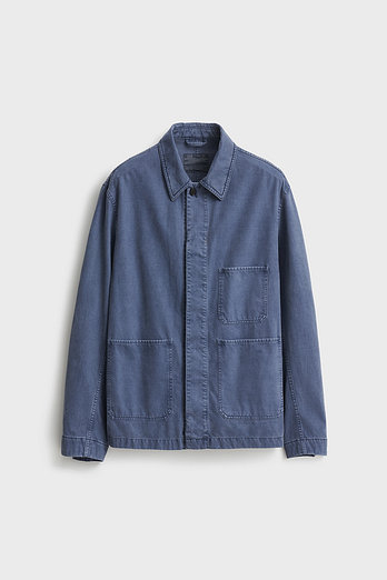 POTTERY Brushed Cotton Work Jacket_French Blue | 신세계V