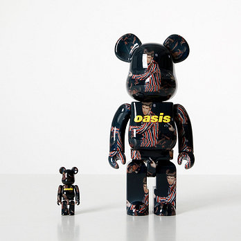 KINKIROBOT 킨키로봇 400%+100% 베어브릭 오아시스 노엘 갤러거 넵웍스 패턴 (2208013) | 신세계V