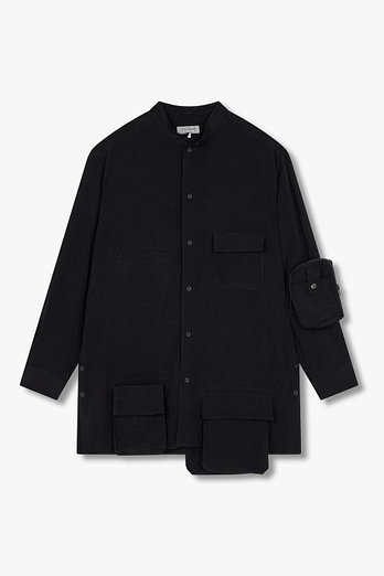Yohji Yamamoto [HOMME] 폴리 블렌드 포켓 디테일 셔츠 | 신세계V