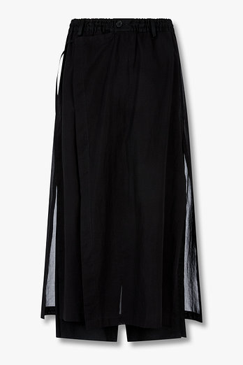 Yohji Yamamoto [FEMME]트윌 레이어드 랩 팬츠 | 신세계V