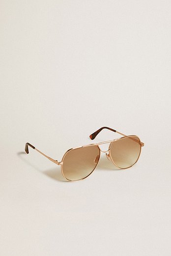 GOLDEN GOOSE KOREA [공식 스토어] 골든구스  공용 에비에이터 카터 메탈 선글라스 GUA00670 A000653 65207 | 신세계V