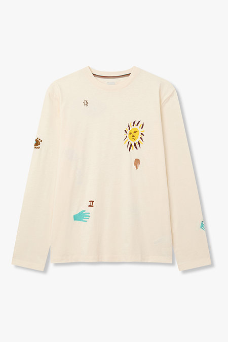 PAUL SMITH 엠브로이더리 롱 슬리브 티셔츠 | 신세계V