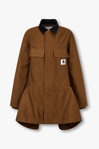 SACAI [CARHARTT WIP] 여성 페플럼 드레스 코트 | 신세계V