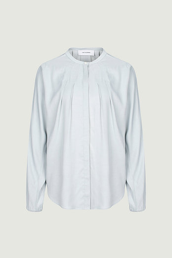 YVES SALOMON [공식] 이브살로몬 플로잉 블루 블라우스 | 신세계V