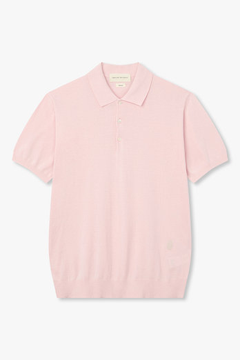 MAN ON THE BOON 실크 블렌드 숏 폴로 니트 | 신세계V