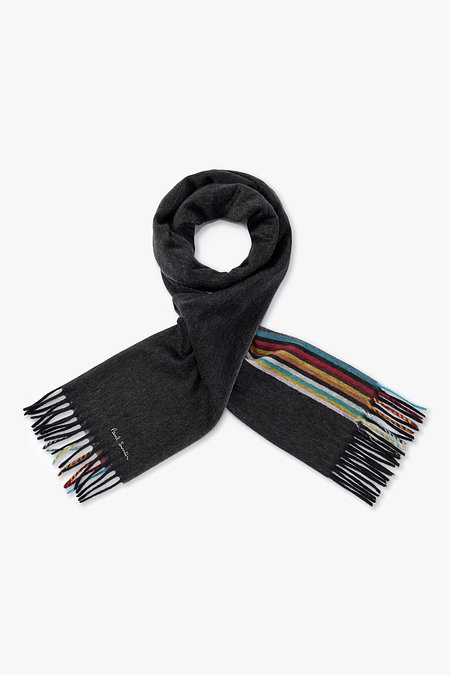 PAUL SMITH 캐시미어 스트라이프 엣지 스카프 | 신세계V