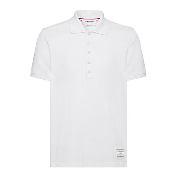 THOM BROWNE [명품] 26SS 톰브라운 4바 코튼 피케 남성 폴로 셔츠 MJP110P 00050 100 50827689 | 신세계V