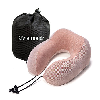 VIAMONOH ARBO 아르보 여행용 메모리폼 목베개 + 파우치 (핑크) | 신세계V