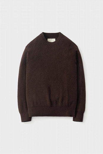 POTTERY Comfort Crewneck Knit_Red Brown | 신세계V