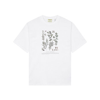 DE BONNE FACTURE [드본팩처] PRINTED T-SHIRT 코튼 스퀘어 프린트 102 화이트 반소매 티셔츠 QE5SMDBTE102Q10 | 신세계V
