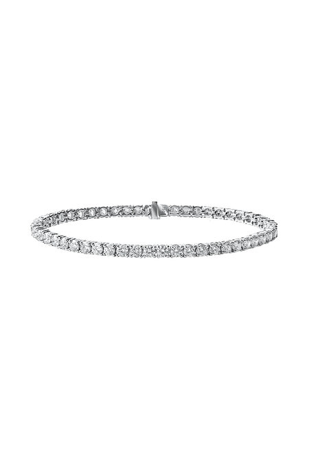 ALOD(알로드) 14K 랩그로운 다이아몬드 4프롱 테니스 팔찌 0.1ct | 신세계V