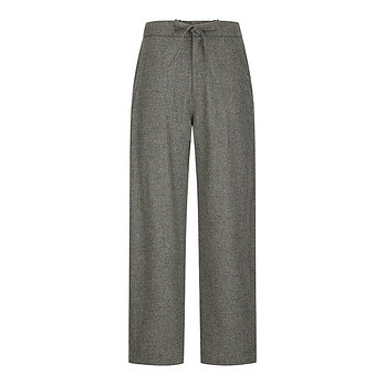 DE BONNE FACTURE [드본팩처] TROUSERS 울 드로우스트링 와이드 201 다크그레이 캐주얼 팬츠 QE5FMDBPT201Q90 | 신세계V