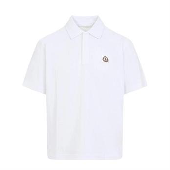 MONCLER [명품] 몽클레어 로고 코튼 피케 폴로 셔츠 화이트 8A00024 89A16 00A 50214743 | 신세계V