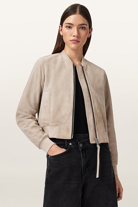 ALLSAINTS 올세인츠 오르텐 스웨이드 보머 W041LD-9453 | 신세계V