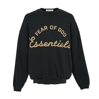 FEAR OF GOD [FEAR OF GOD] 피어오브갓 에센셜 남성 기모 맨투맨 192SP264451F FADED BLACK | 신세계V