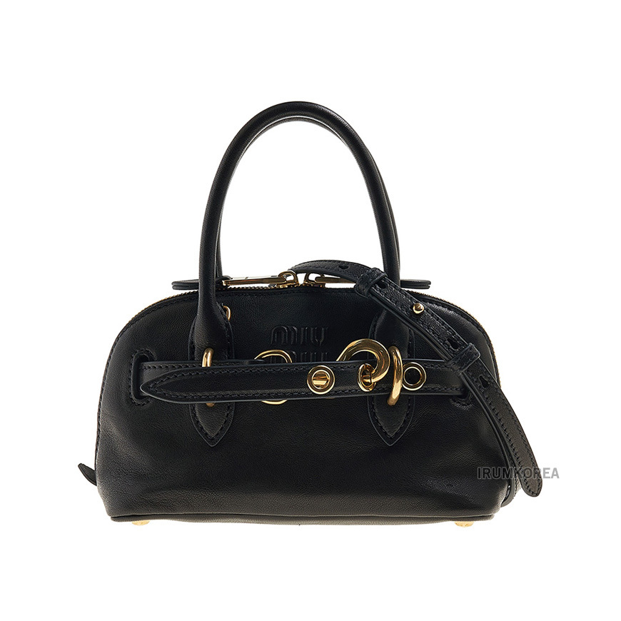 MIUMIU レディース トートバッグ 5BB142 ACR3 F0002 OON Powder Blue Arcadie Matelassé Nappa Leather Bag | Miu Miu