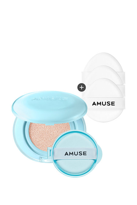 AMUSE [어뮤즈] 에어리 포어 커버 쿠션 본품+리필 SPF 50+ PA++++ (세트/5종) | 신세계V